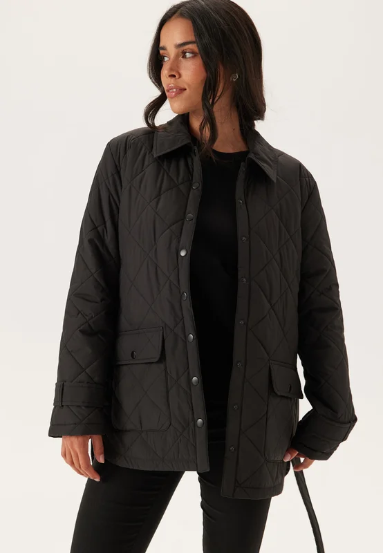Happy Holly - Quilted Jacket - Black