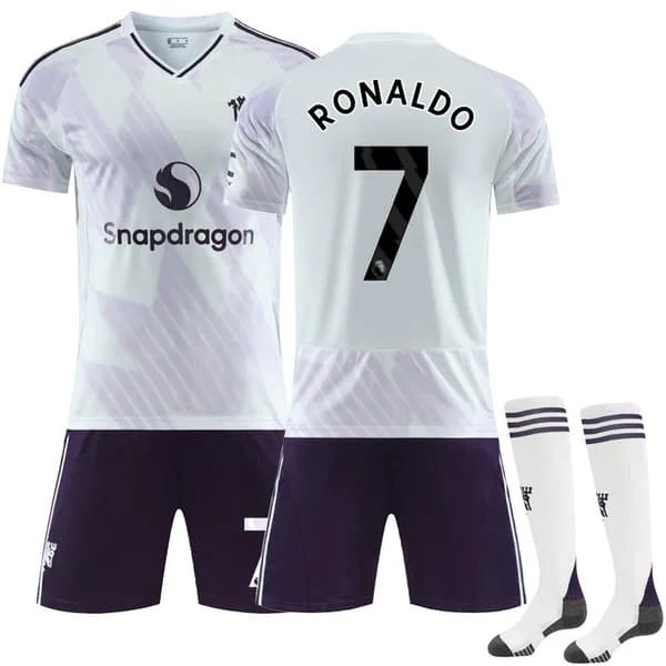 25-26 Manchester United Udebanetrøje Børn Voksen Trøje Nr.7 Cristiano Ronaldo