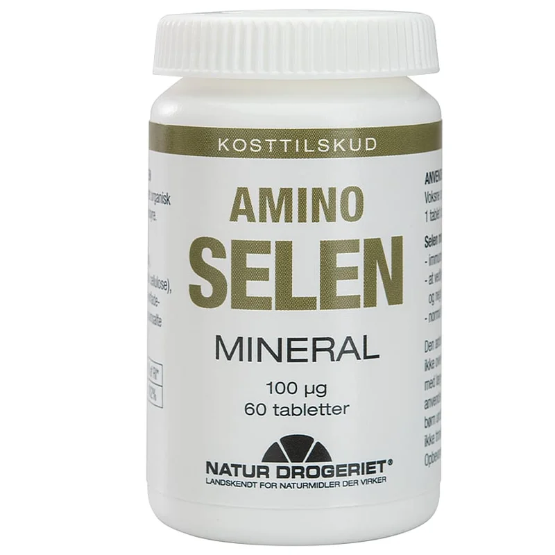 3 for 2 - Natur Drogeriet Selen Amino 60 tabl., Helse & Madvarer, Mineraler, Selen