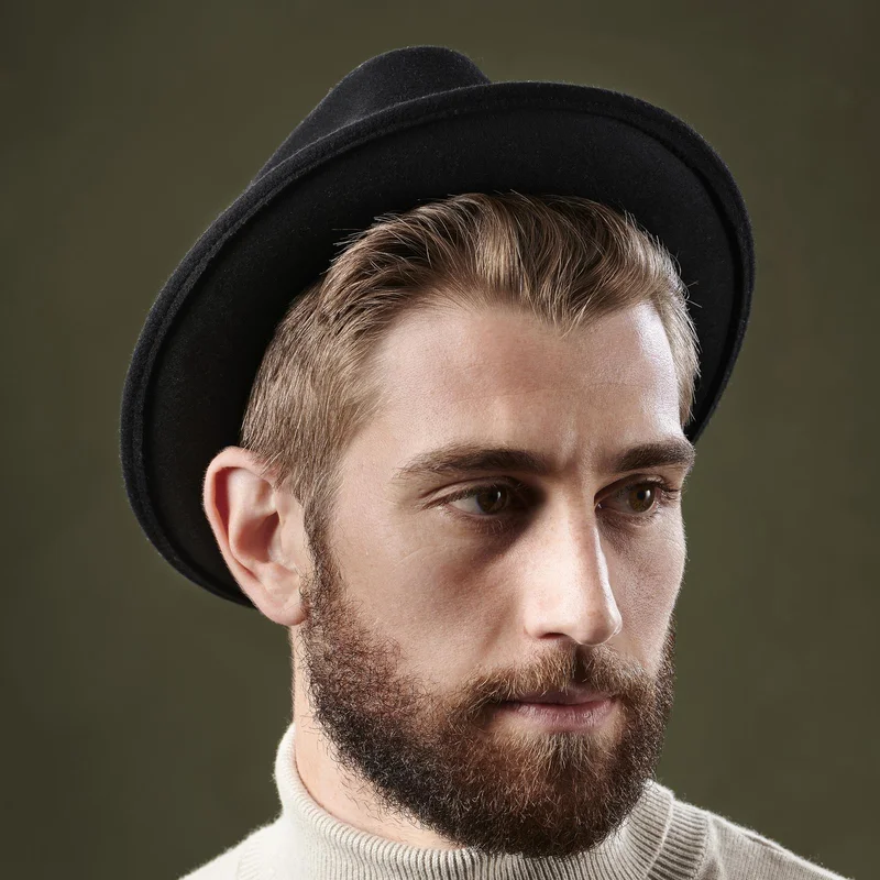 Tomasso Black Moda Trilby for Men - Trilby hats
