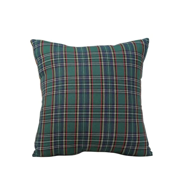 Jul Skotskrutet Putetrekk Gårdshus Klassisk Rutete Interiør Sofapute Hjemmeinnredning Sofa Stue Seng 45*45*cm, Grønn