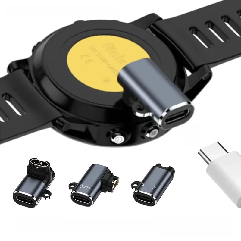 AliExpress - Connecteur adaptateur de chargeur USB vers 4 broches, Type C/Micro/IOS, pour Garmin Fenix 7/6/5/7X/6X/5X/ Venu 2 plus, convertisseur de 