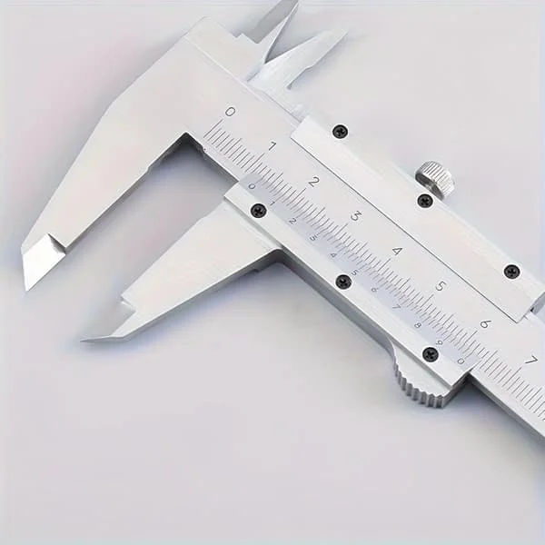 Vernier-tyyppinen työntömitta 6", 0-6 tuumaa/0-150 mm manuaalinen ei-digitaalinen työntömitta, 0.001"/0.02 mm erittäin tarkka kestävä mikrometri