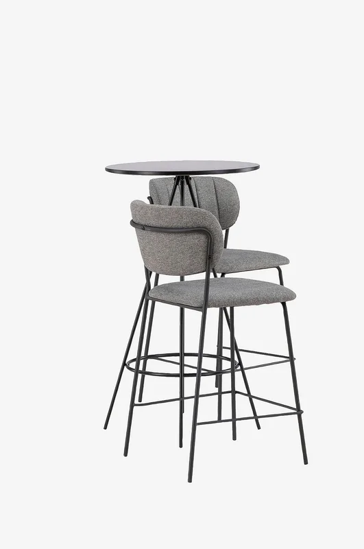 Venture Home - Matgrupp Bistro med 2st stolar Bell - Svart - Matgrupp 2 personer - Från Homeroom
