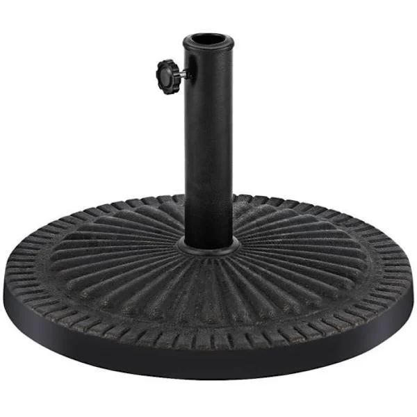 Parasolfot COSTWAY Diameter 49 cm - för Mast 38/48 mm Väderbeständig - Brons