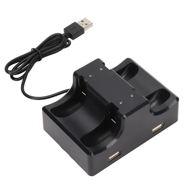 for Switch Joycon ladestasjon 4 i 1 ladestasjon for Joycon med LED-indikator