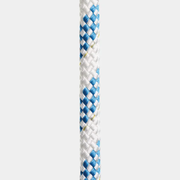 Tovværk i løbende meter Regatta Ropes Titanic, polyester HT-kerne, 32-flettet polyester-kappe, hvid/blå, Ø6 mm