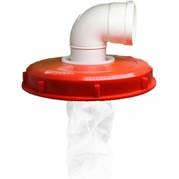 IBC Lock Filter IBC Tank Tillbehör 163mm/245mm Nylonfilterlock med Nätfilter Lertunna Topplock för IBC Regnvattentank