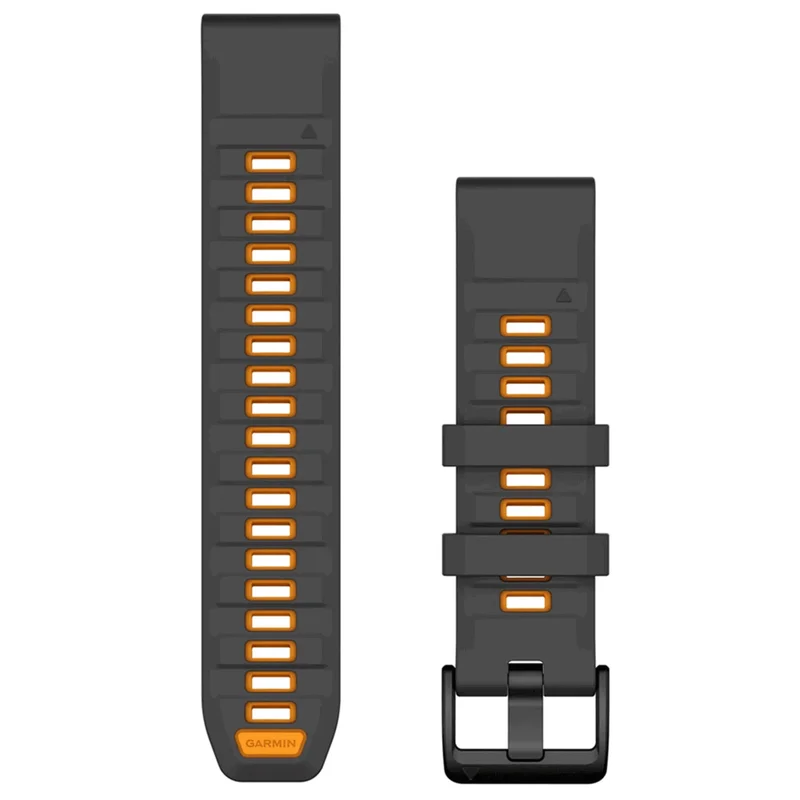 Garmin QuickFit 22 Silicone Graphite/Spark Orange