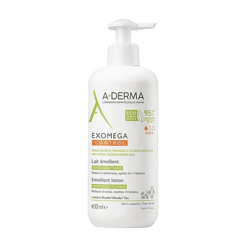 A-DERMA Exomega Control Anti-Scratching lotion 400 ml, Hudpleje, Skincare Til Børn, Babysalve