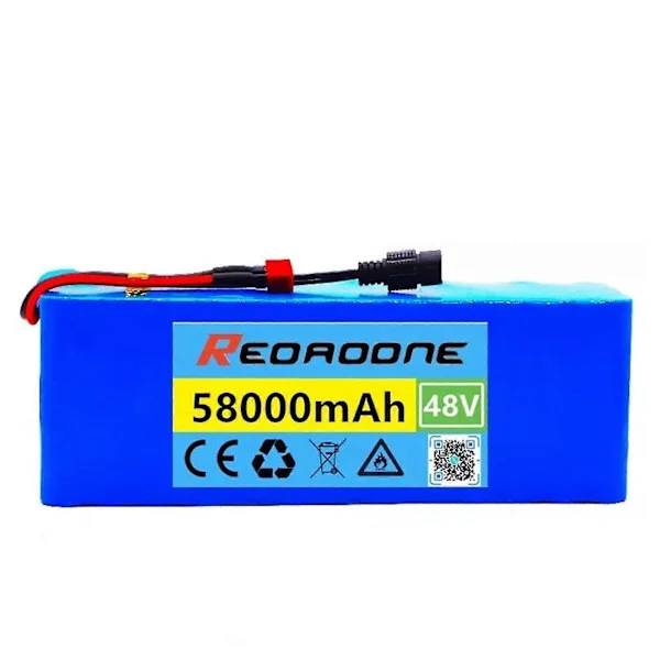 48v 58ah 13s3p 18650 Batteri Lithium Batteri 58000mah Elektrisk Cykel Knallert Elektrisk Lithium Ion Batteripakke Intet batteri EU standard 