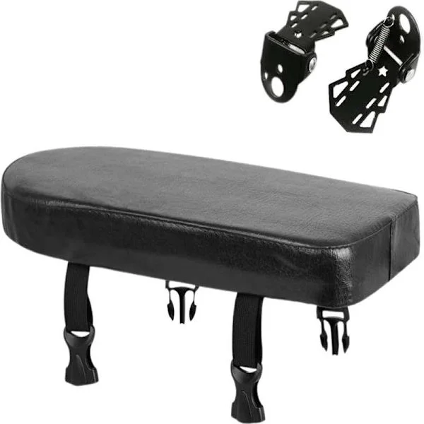 Bike Seat Rear - With Footrest - Rear Bike Seat - Luggage Rack Cushion - Bike Seat Set - Rear Bike Seat