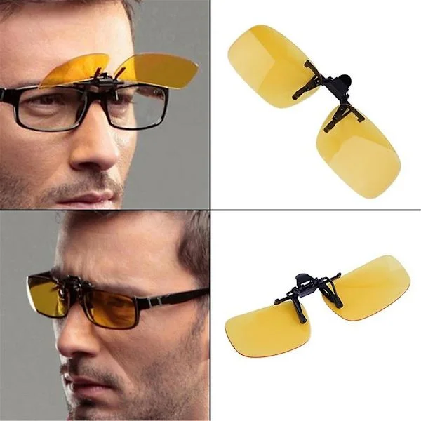 [LCS] Körning Night Vision Clip-on Flip-up Lins Solglasögon Coola Glasögon Clip On Lins Anti-uv 400 Unisex