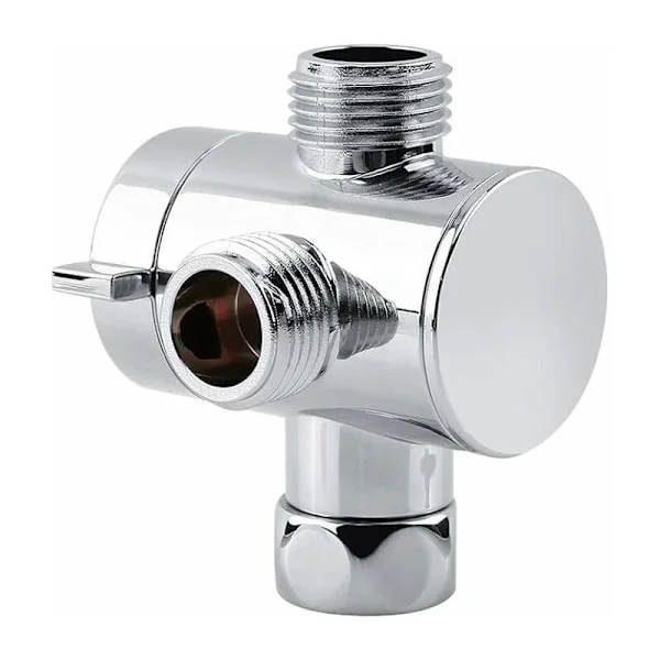 Multifunksjonell 3-veis dusjhodeavleder dusjarmholder dusjhodeadapter G1/2 tommer 3-veis adapterventil toalett dusj servant reservedeler