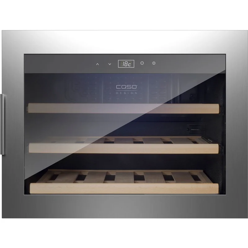 Caso WineSafe 18 vinkøleskab - Rustfri stål | KitchenOne