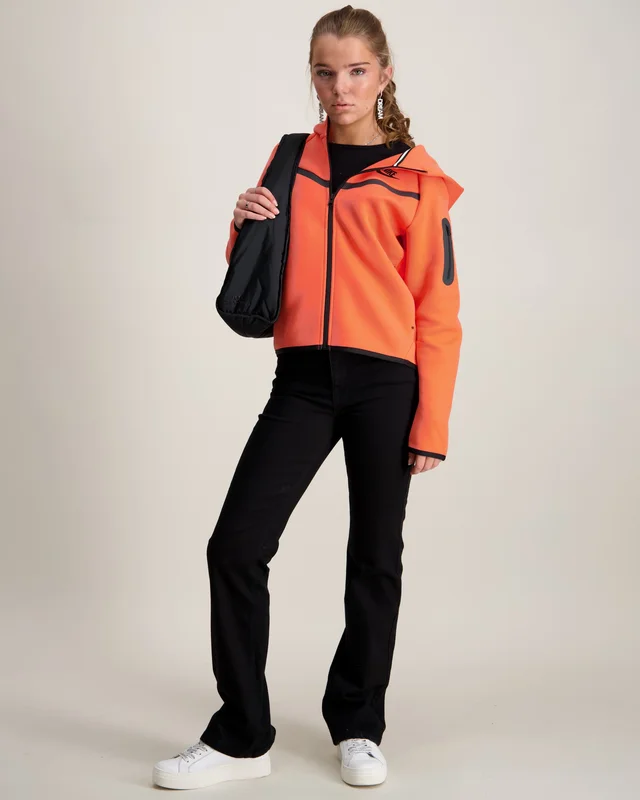 Nike G NSW TCH FLC HD FZ LS - PD Orange Hettegensere/Hoodies Jente - Kids Brand Store