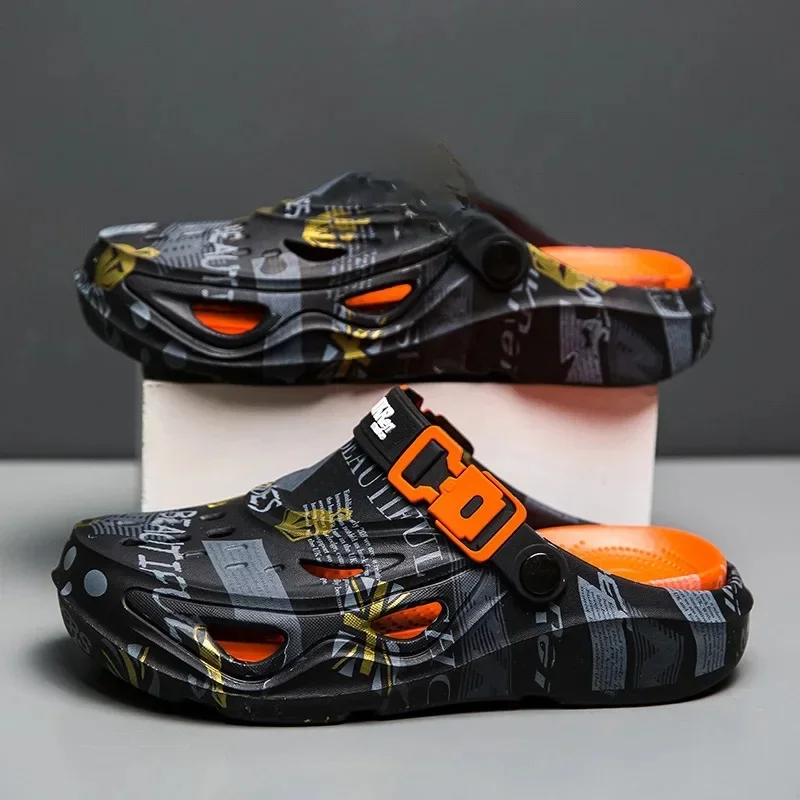 AliExpress - New Men Clogs Luxury Design Summer Shoes Sandals Daily Walking Beach Indoor Footwear Size 39-46 Comfortable Men Shoes Slippers