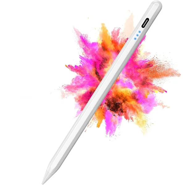 Stylus-kynä yhteensopiva Apple iPadin kanssa (2018-2022), kämmenen hylkiminen ja kallistuksen tunnistus, aktiivinen kynä iPad Air 5/4/3 sukupolvelle, 