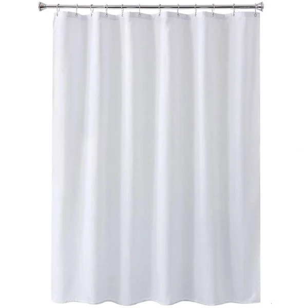 Vit duschdraperi polyester vattentät duschdraperi polyester vit 150g, 180X180CM