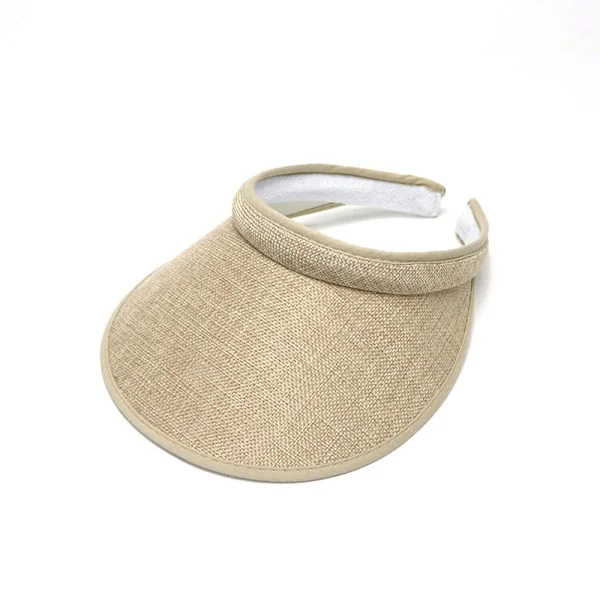 Women's Summer Sun Hats with Wide Brim Visor Hats Sun UV Protection Khaki