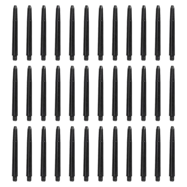 100 stk. plastik dart skaft dart tilbehør stang plastik stang med standard 2ba gevind (sort)
