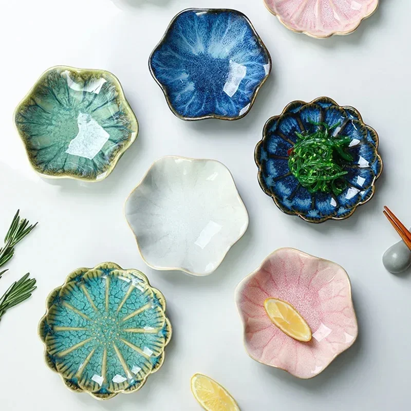 AliExpress - Japanische Keramik Platte Retro Ofen Glasur Grill Mini Dipping Dish Sashimi Sushi Sojasauce Gerichte Hause Desktop Snack Platten Neue