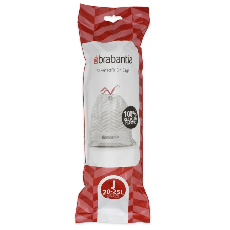 Brabantia PerfectFit avfallspåsar J 20–25 liter, 20-pack | Fler produkter > Städning & Diskning > Avfallspåsar | Bagaren och Kocken