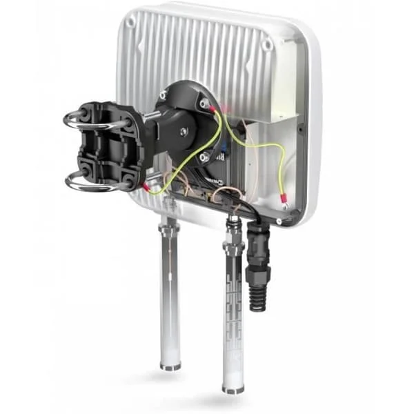 QuMAX Antennkapsling för Teltonika RUT955 - Högpresterande utomhus LTE riktantenn + Wi‐Fi omni + GPS (Grå)