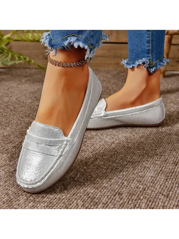 AliExpress - 2025 neue Frauen Schuhe Wohnungen Leder Mokassins Turnschuhe Frau Casual Schuhe Slip-on Loafers Weibliche Bootsschuhe Große Größe 44