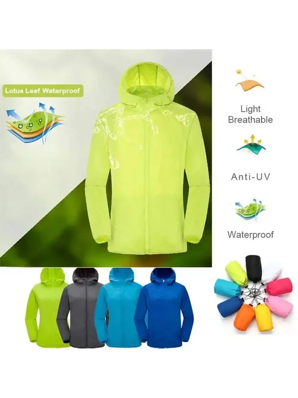 AliExpress - Wasserdichte Jacke für Damen und Herren, Windbreaker, Sonnenschutzkleidung, Angeljacke, Regenjacke, Windbreaker-Mantel, Camping-