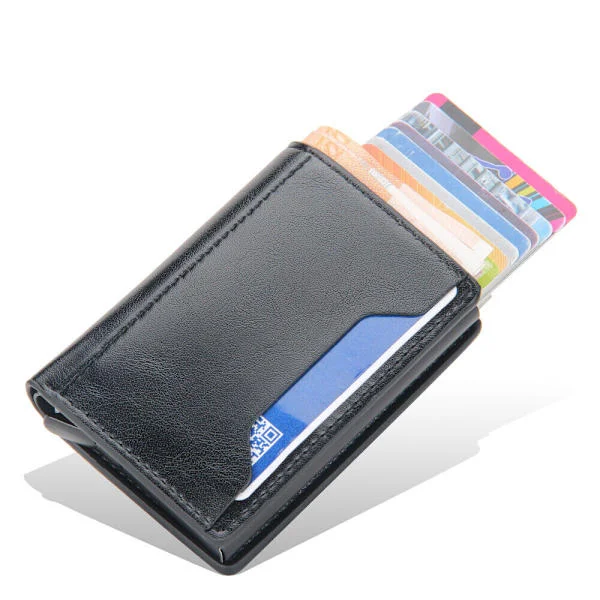 Miesten Pop Up -lompakko Rfid Blocking Slim Card Holder Automaattinen - varastossa