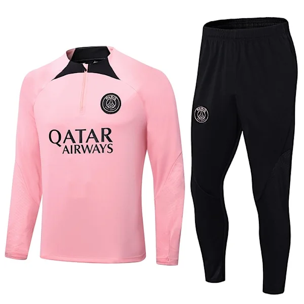 Paris, Atletico Madrid, Inter Milan, Liverpool, Marseille Brasil Langærmet Trøje, Træningsdragt til Voksne og Børn, Sæt Pink Pink Pink Pink(bt)