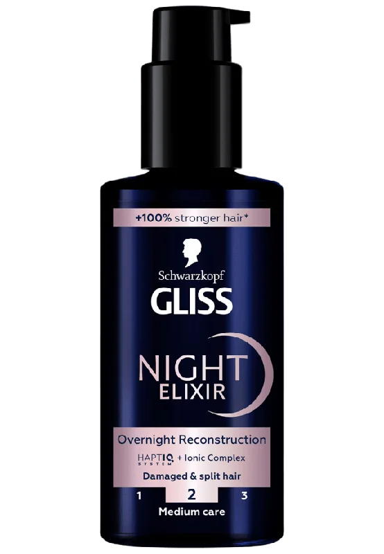 GLISS Night Elixir Overnight Reconstruction Inpackning & behandling Dam 100ML