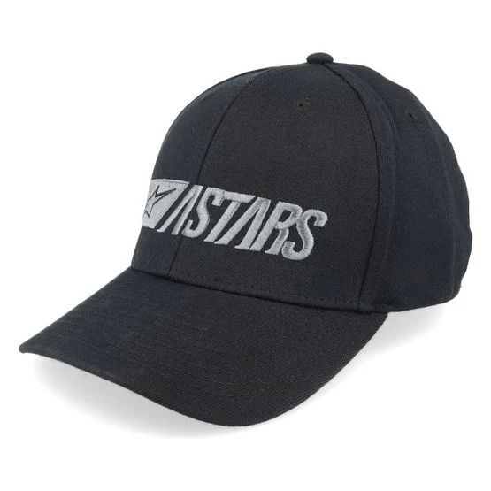 Alpinestars - Schwarz flexfit Cap - Reblaze Hat Black/Grey Flexfit @ Hatstore, Herren/Damen, S/M, Baumwollmischung