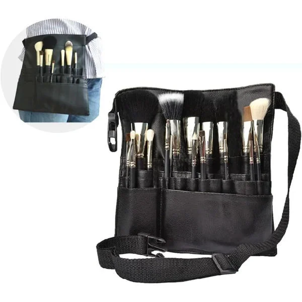 Makeup Brush Storage Bag, Makeup Artist Belt Pouch for Makeup