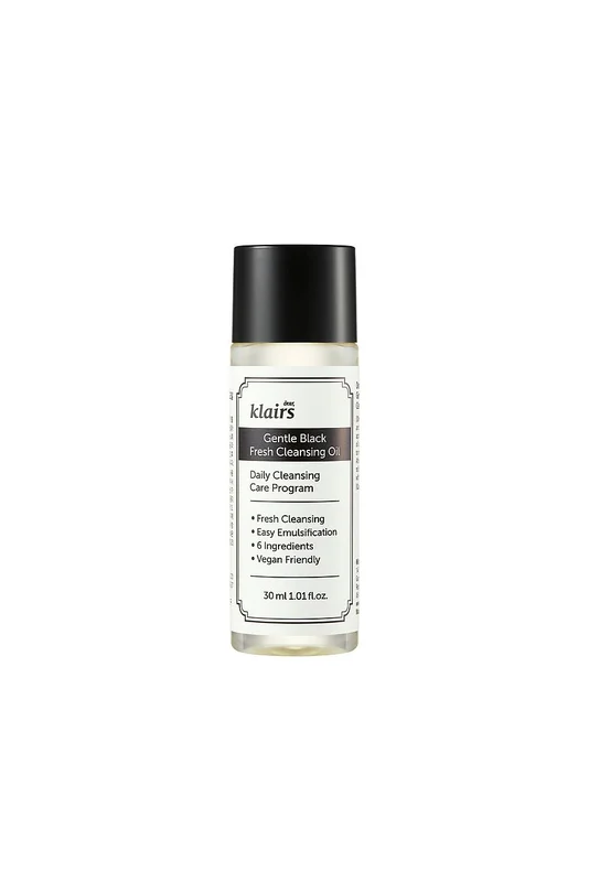 KLAIRS Gentle Black Fresh Cleansing Oil 30 ml, Hudpleje, Renseprodukter, Rens & Vask