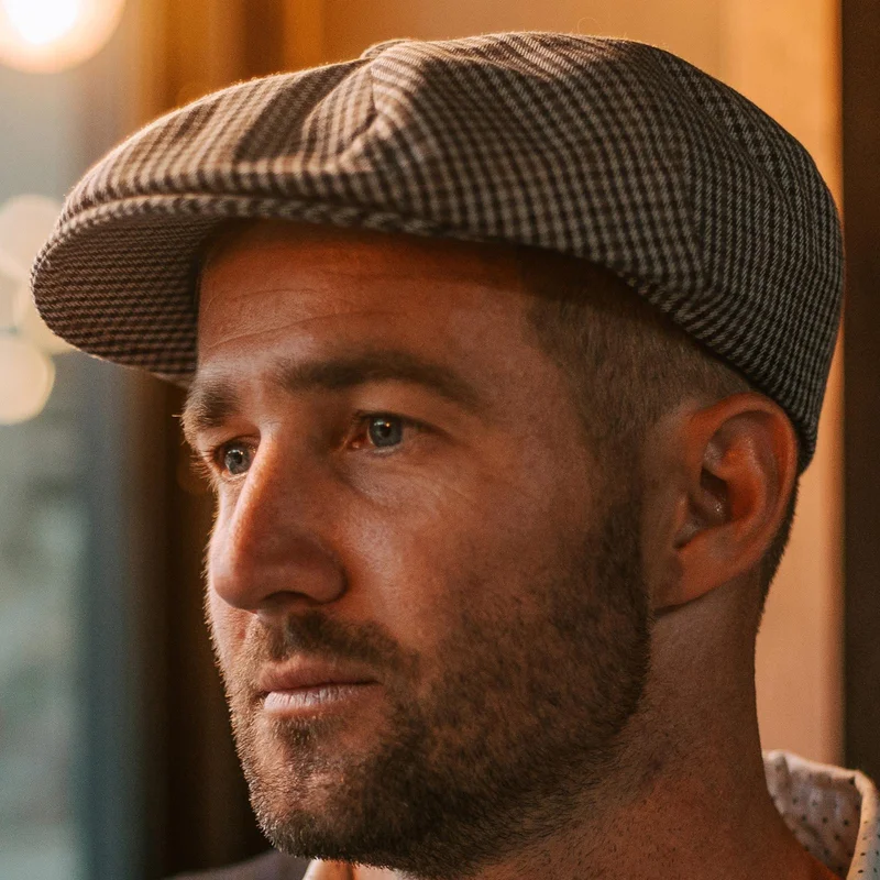 Gorra newsboy de pata de gallo Spicchi for Men