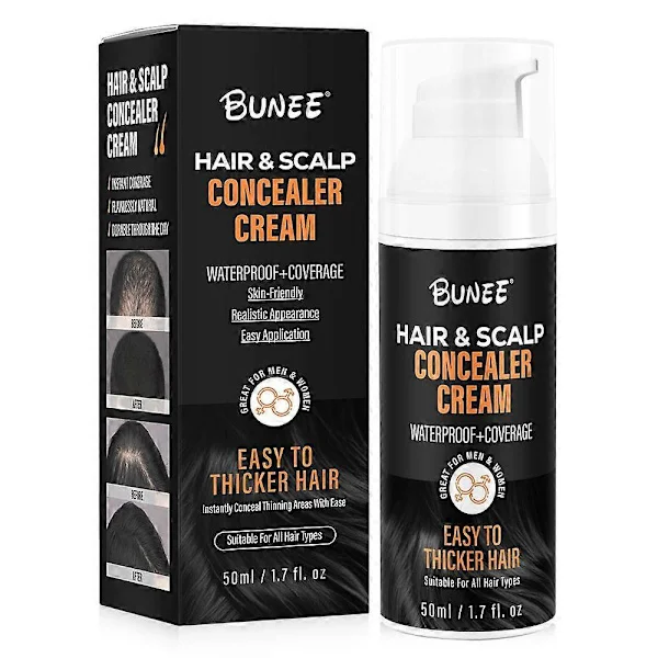 Hairfillup Hår Concealer, Hårfibre til Tyndt Hår, Hair fillup Hår Concealer til Mænd, Hårtabs Concealer, Vandfaste Hårfibre til