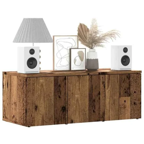 vidaXL TV-möbel gammalt trä 80x34x30 cm ingenjörsträ, TV-bänk, TV-möbel, multimedia-möbel, TV-skåp, hifi-möbel, 856012
