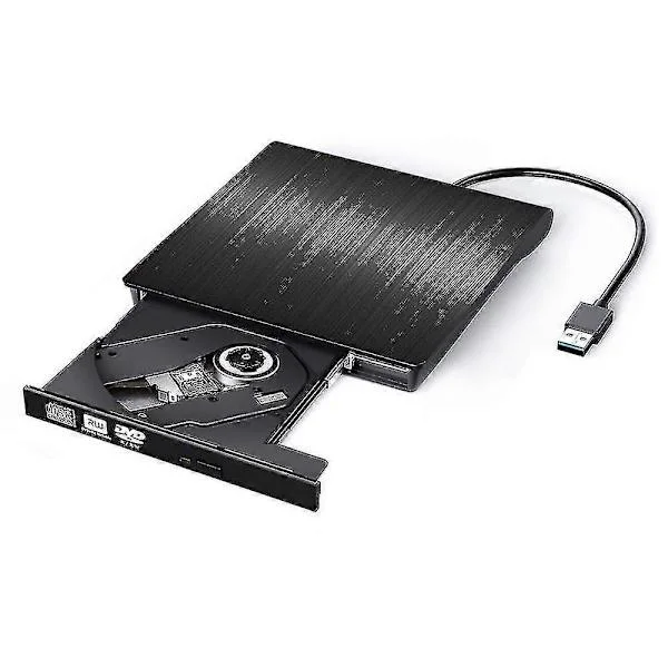 Ekstern Cd Dvd-drev, Usb 3.0 Bærbar Cd Dvd +/-rw Drev Slank Cd Dvd Rom Omskrivende Brænder Cd Dvd Afspiller Til Bærbar Computer Desktop Macbook Pc 
