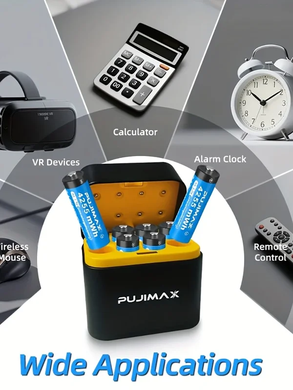 AliExpress - PUJIMAX Akku 1,5 V AA 4255 mWh Lithium-Ionen-Akku-Ladegerät, Radiowecker, Videospiel, Maus, Fernbedienung, Batterien