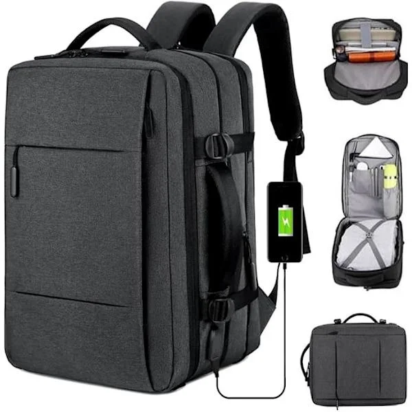 Cabin Backpack 40x16x30 - Ultralight Carry-on Backpack with 15.6 Inch Laptop Compartment, Cabin Bag with USB Charging Port.