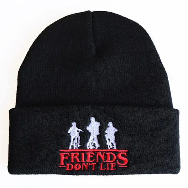 Stranger Things: Alfabet Broderet Strikket Hue, Strikket Hue, Strikket Hue, Hættehue
