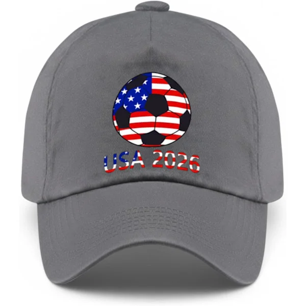 2 tak Zeptrix World Cup Soccer Hat 2026 - Justerbar Baseballkeps Merchandise Presenter Tillbehör Dekorationer