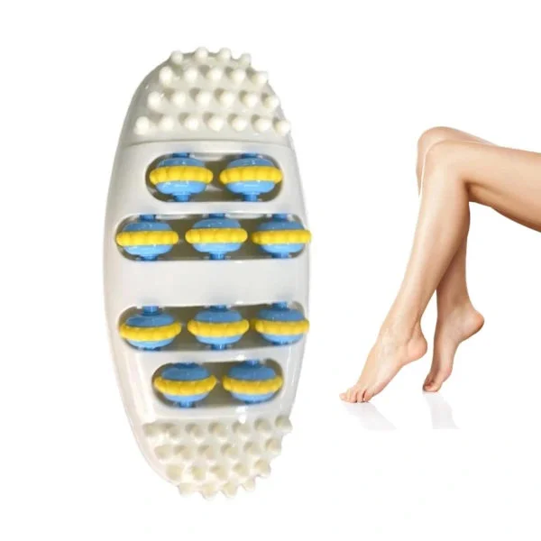 Plantar Fasciitis Massasjerulle — Dobbel fotakupressurterapi — Smertelindring og økt sirkulasjon — Bærbart refleksologiverktøy for hjem og kontor