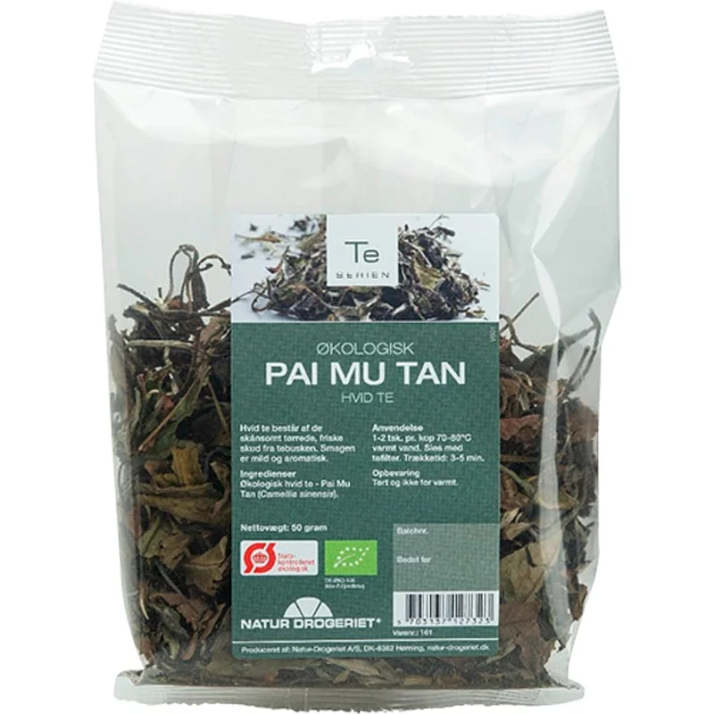 Natur Drogeriet Hvid te (Pai Mu Tan) Ø 50 g, Helse & Madvarer, Te, Øvrig Te