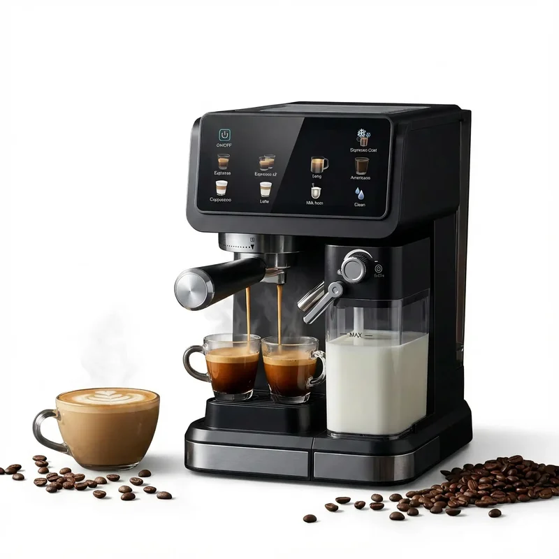 AliExpress - Automatic Espresso Coffee Machine 20Bar Milk Frother Touch Screen Pre-Infusion Latte Cappuccino Maker 6 Modes