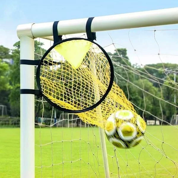Lollanda 1/2-pack fotbollsmålnät för skottträning, portabelt fotbollsnät, hopfällbart fotbollsmål, för trädgård och park