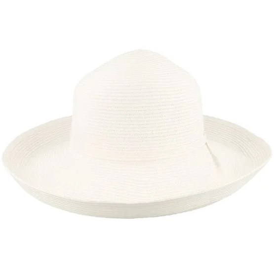 Sur la tête - White - sunhat - Hat - Womens Traveller Packable White Sun Hat - Hatstore