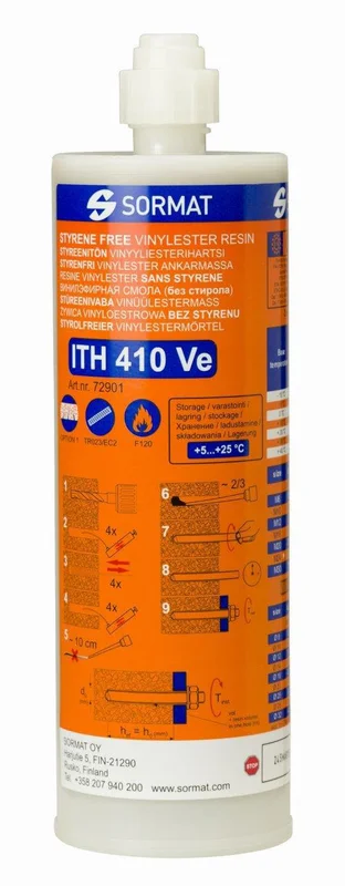 Sormat ITH 410VE Ankarmassa vinylester 410 ml, Kemteknik